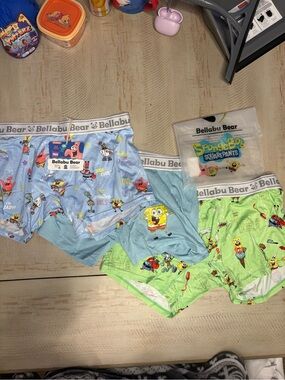🧽 Bellabu Bear SpongeBob Boxer Briefs 3-Pack NWT HTF LIMITED EDITION